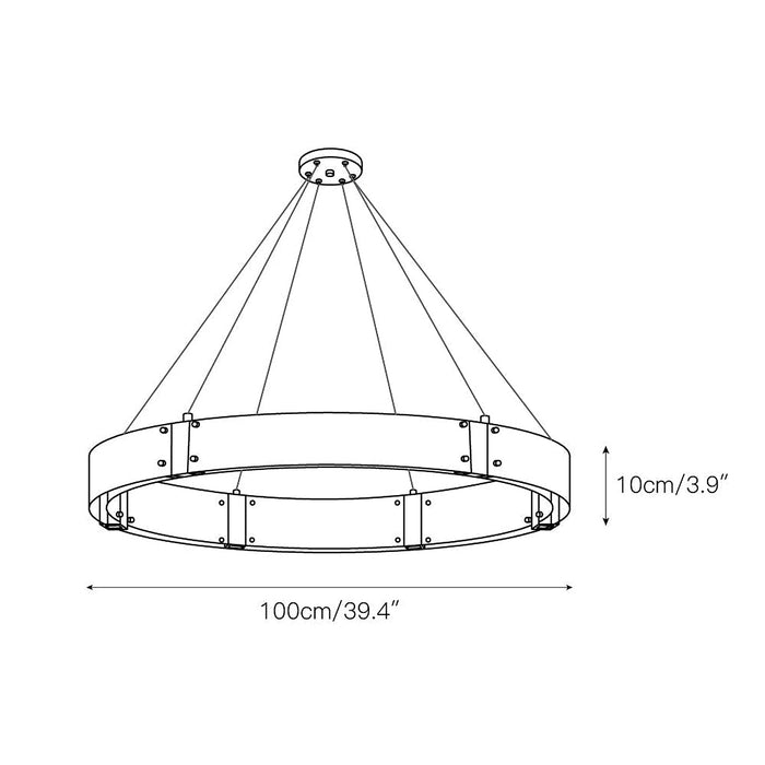 Parallel Ring Chandelier-DWHOME