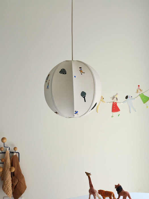 Park Embroidered Textile Pendant Lamp - Vakkerlight