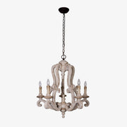 Parrotuncle Wooden Candle Chandelier-DWHOME