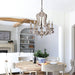 Parrotuncle Wooden Candle Chandelier-DWHOME