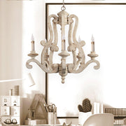 Parrotuncle Wooden Candle Chandelier-DWHOME