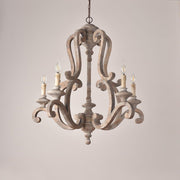Parrotuncle Wooden Candle Chandelier-DWHOME