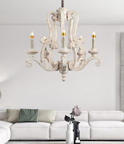 Parrotuncle Wooden Candle Chandelier-DWHOME