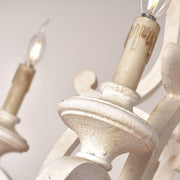 Parrotuncle Wooden Candle Chandelier-DWHOME