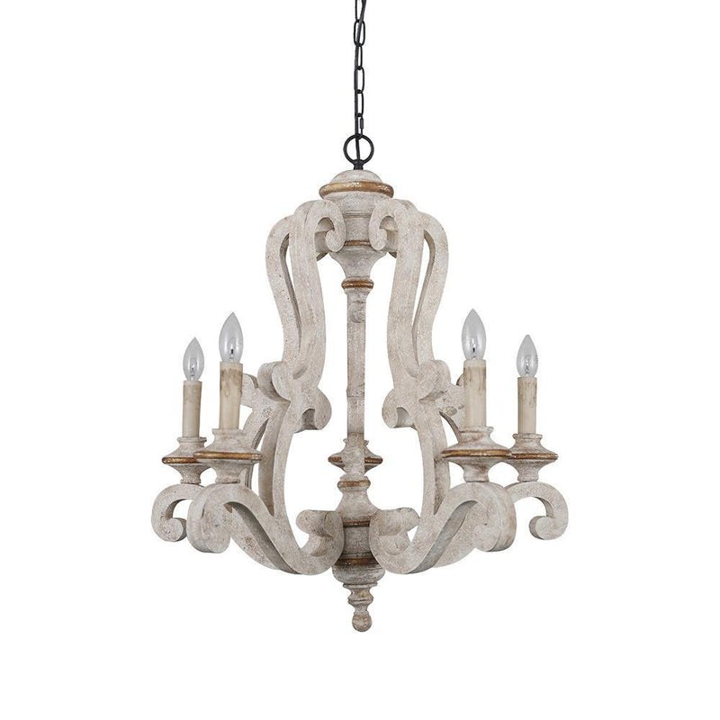 Parrotuncle Wooden Candle Chandelier-DWHOME