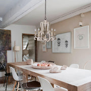 Parrotuncle Wooden Candle Chandelier-DWHOME
