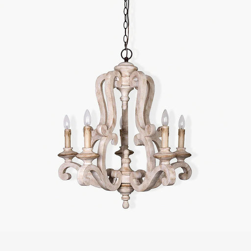 Parrotuncle Wooden Candle Chandelier.