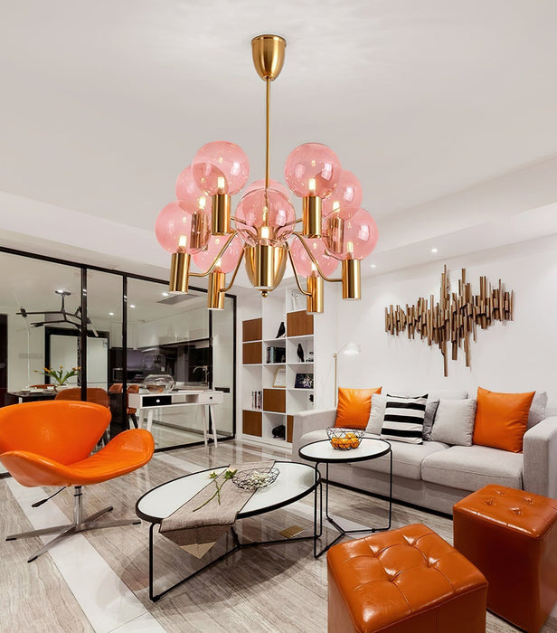 Patricia Glass Chandelier-DWHOME