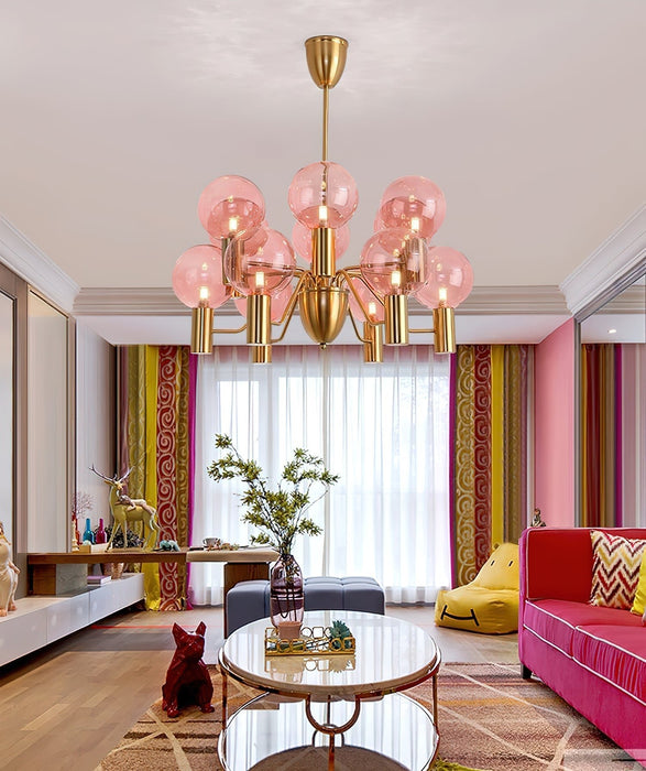 Patricia Glass Chandelier-DWHOME
