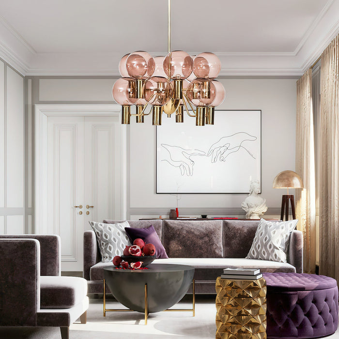 Patricia Glass Chandelier-DWHOME