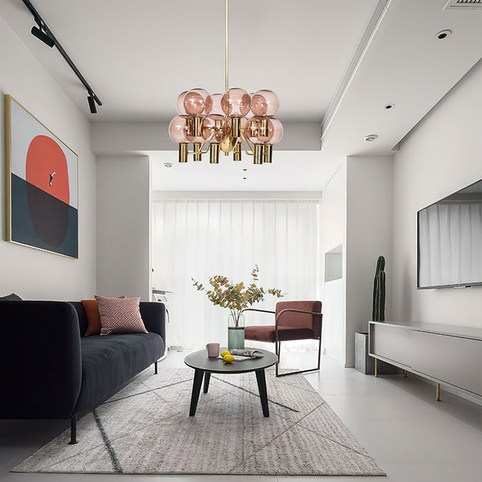 Patricia Glass Chandelier-DWHOME