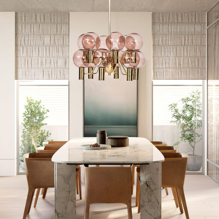 Patricia Glass Chandelier-DWHOME