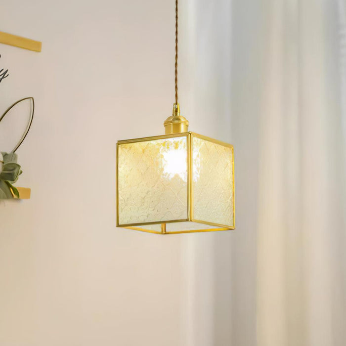 Patterned Glass Pendant Lamp-DWHOME