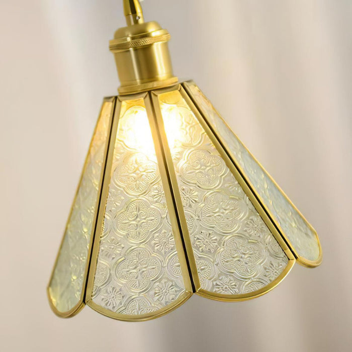 Patterned Glass Pendant Lamp-DWHOME