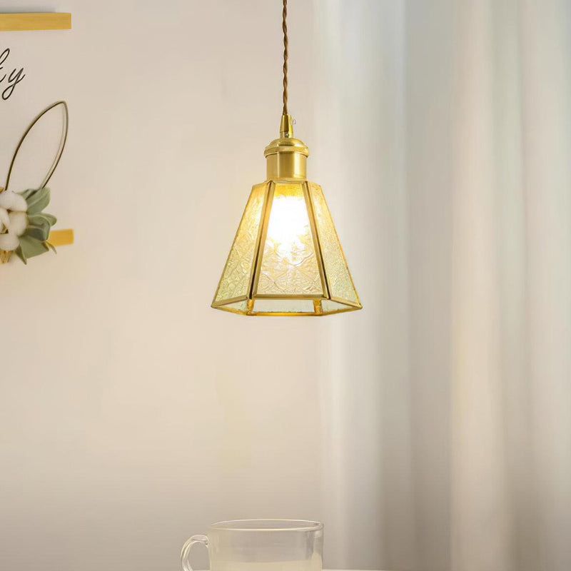 Patterned Glass Pendant Lamp-DWHOME
