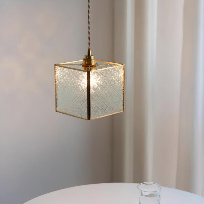 Patterned Glass Pendant Lamp-DWHOME