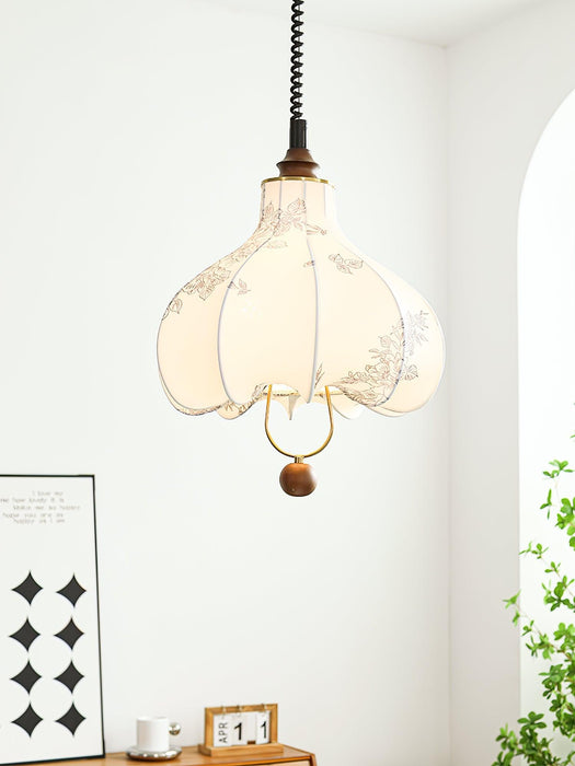 Pear Fabric Pendant Lamp-DWHOME
