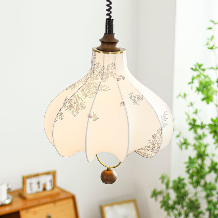 Pear Fabric Pendant Lamp-DWHOME