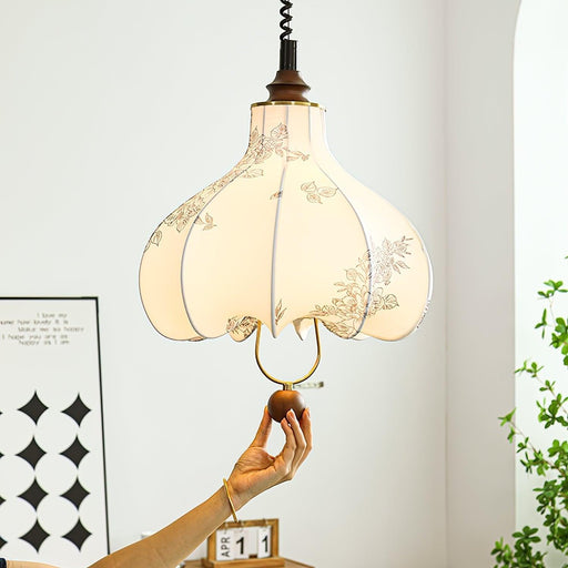 Pear Fabric Pendant Lamp-DWHOME