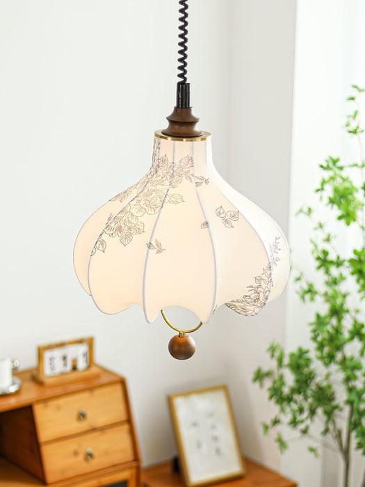 Pear Fabric Pendant Lamp-DWHOME