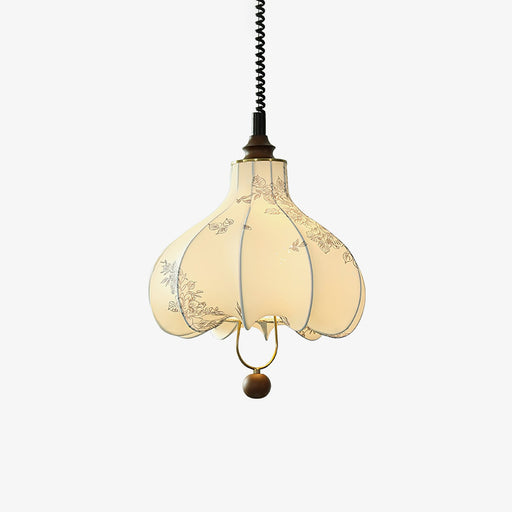 Pear Fabric Pendant Lamp.