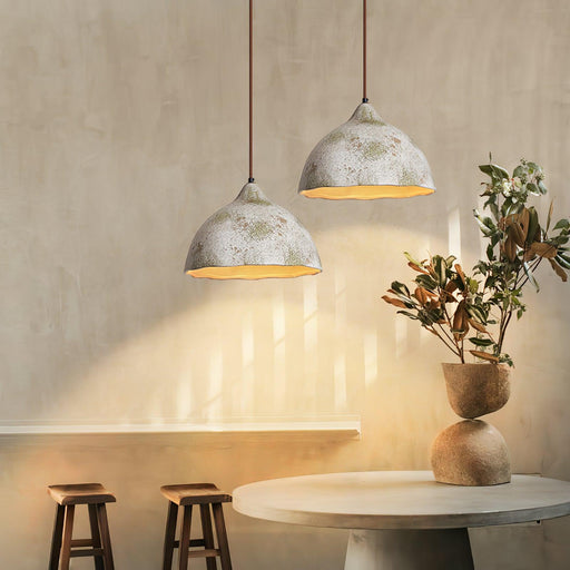 Pear Shape Ceramic Pendant Light.