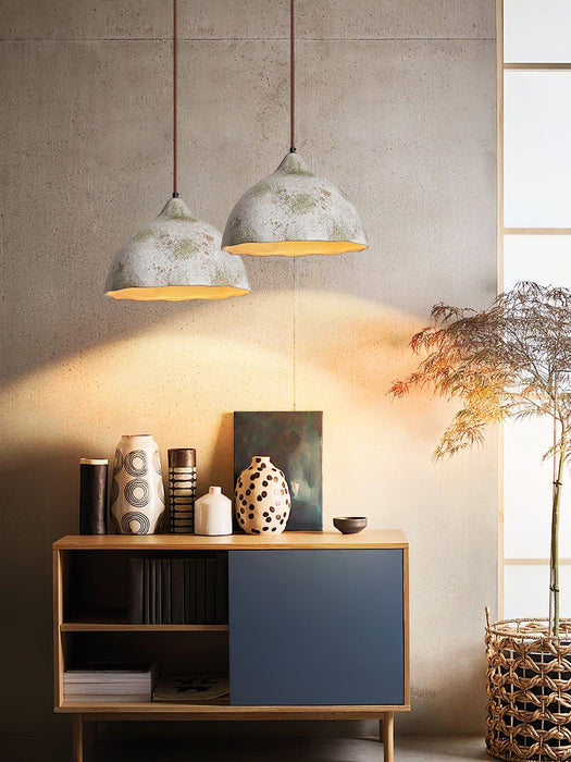 Pear Shape Ceramic Pendant Light.