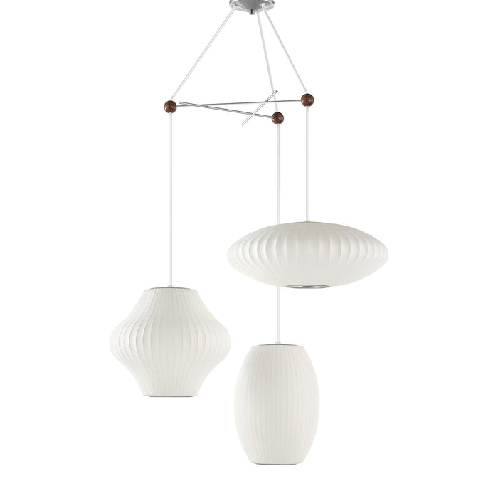 Triple Pear Bubble Pendant Lamp-DWHOME