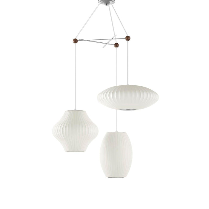 Triple Pear Bubble Pendant Lamp-DWHOME