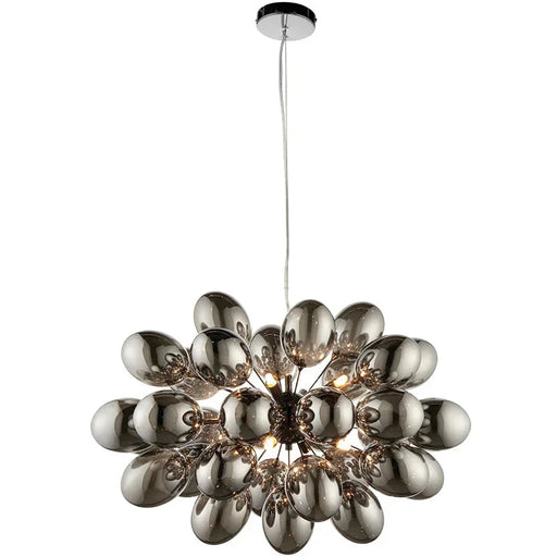 Pearl Black Glass Grape Chandelier - Pendant Light.