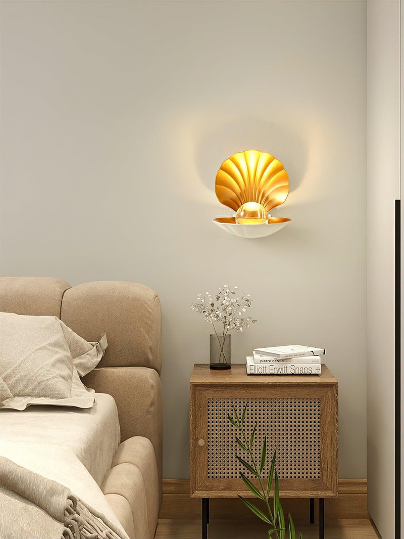 Pearl Clam Wall Light-DWHOME