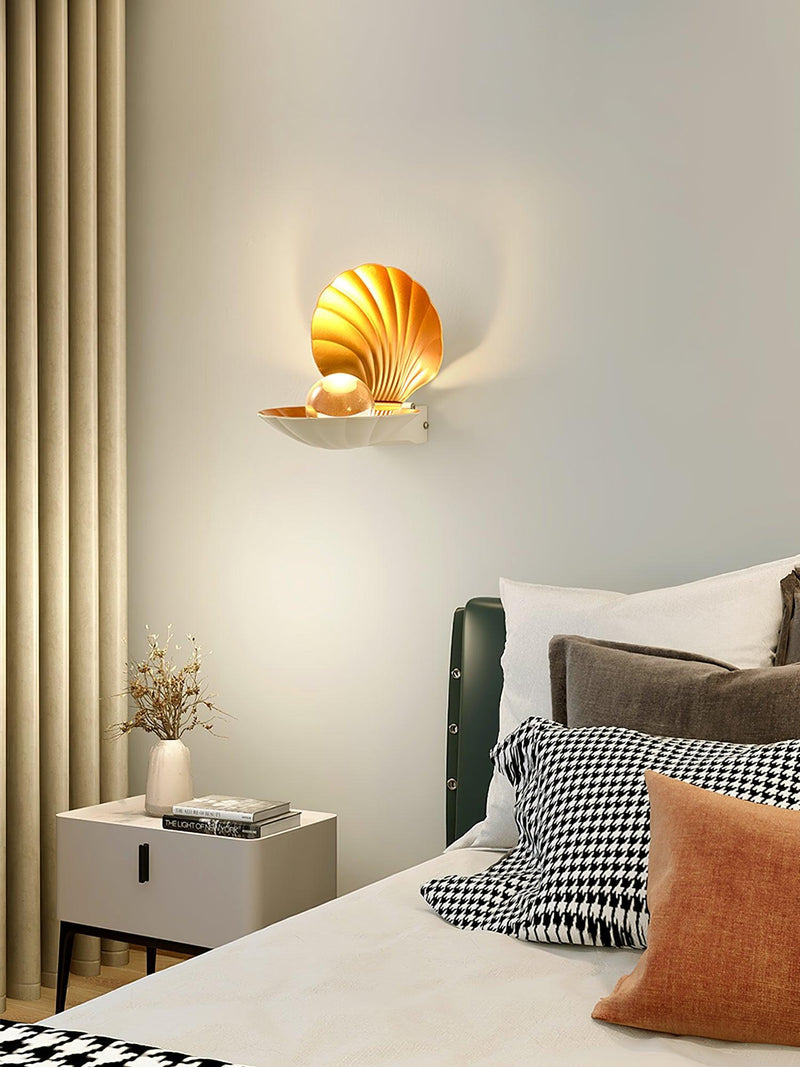 Pearl Clam Wall Light-DWHOME