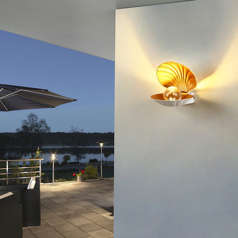 Pearl Clam Wall Light-DWHOME