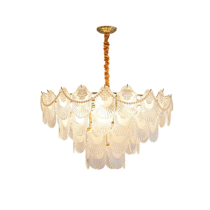 Pearl Glass Shell Chandelier - Vakkerlight