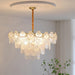 Pearl Glass Shell Chandelier-DWHOME