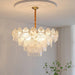 Pearl Glass Shell Chandelier-DWHOME