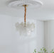 Pearl Glass Shell Chandelier.