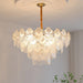 Pearl Glass Shell Chandelier-DWHOME