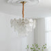 Pearl Glass Shell Chandelier-DWHOME