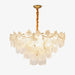 Pearl Glass Shell Chandelier.