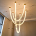 Pearl Glass Necklace Balls Chandelier-DWHOME