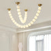 Pearl Glass Necklace Balls Chandelier-DWHOME