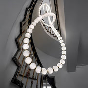 Pearl Glass Necklace Balls Chandelier-DWHOME