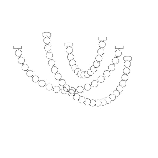 Pearl Necklace Balls Chandelier-DWHOME