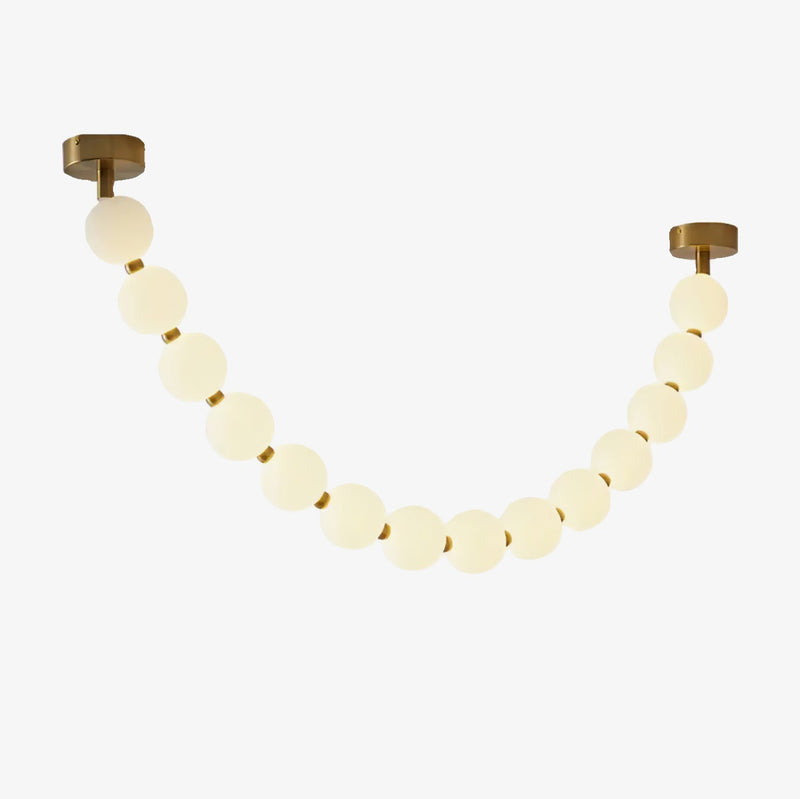 Pearl Glass Necklace Balls Chandelier-DWHOME