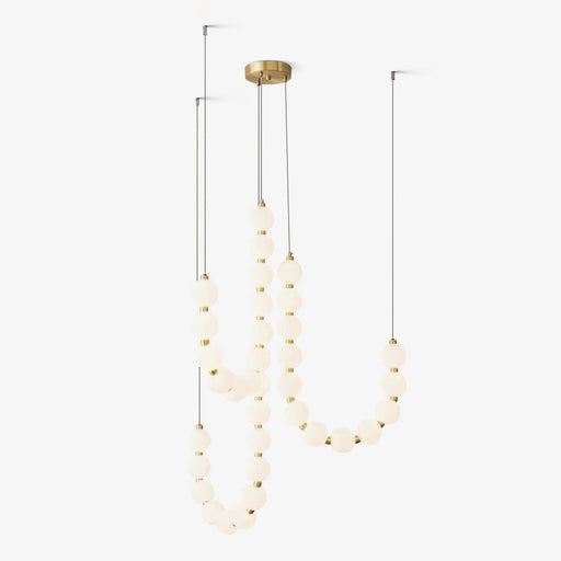 Glass Pearl Necklace Chandelier.