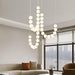 Glass Pearl Necklace Chandelier.