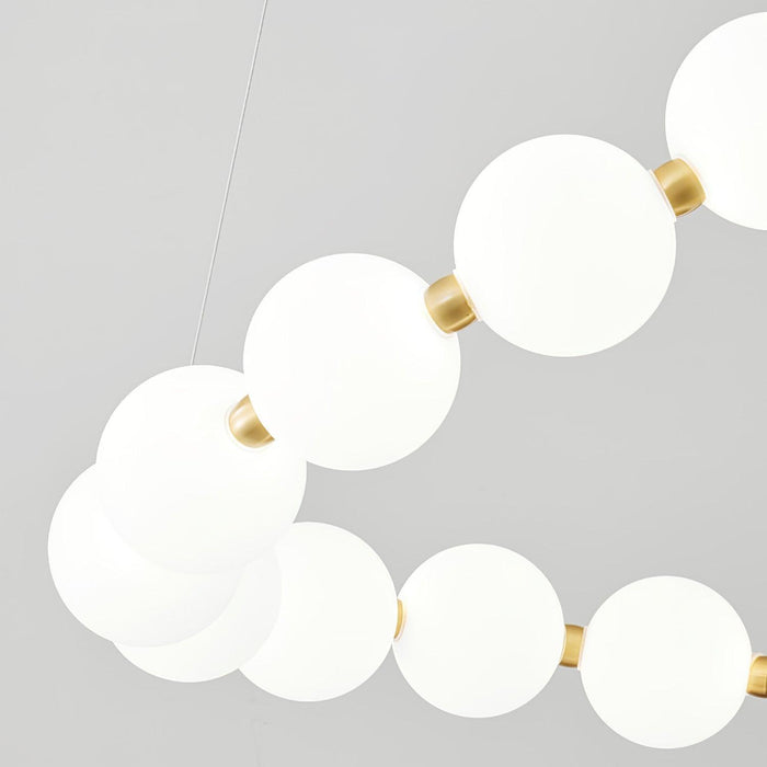 Glass Pearl Necklace Chandelier-DWHOME
