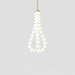 Glass Pearl Necklace Chandelier.