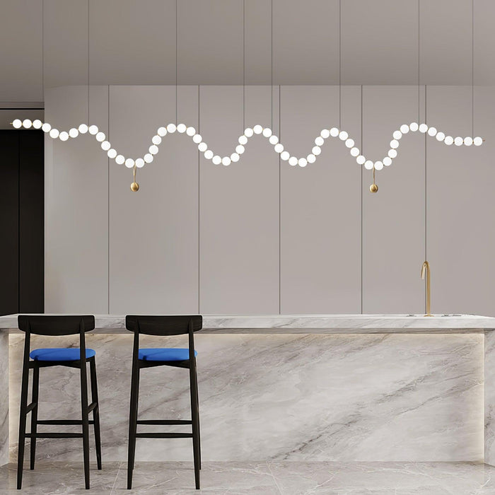 Glass Pearl Necklace Chandelier-DWHOME